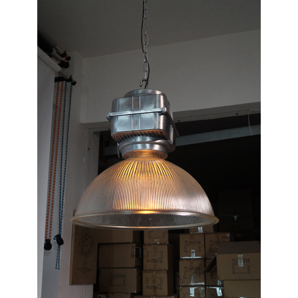 modern silver metal opaque glass pendant light