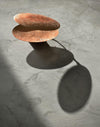 modern steel disc wall lamp with integrated led