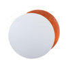 modern steel disc wall lamp with integrated led