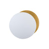 modern steel disc wall lamp with integrated led