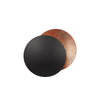 modern steel disc wall lamp with integrated led
