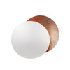 modern steel disc wall lamp with integrated led