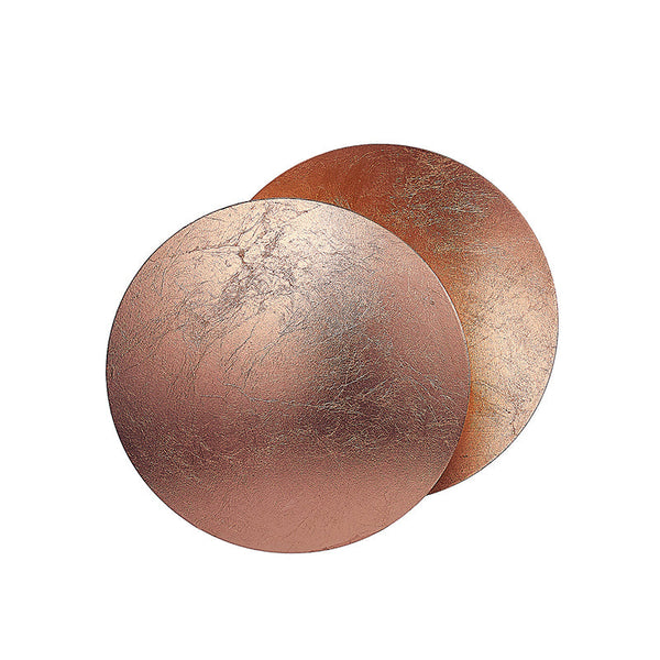 modern steel disc wall lamp with integrated led