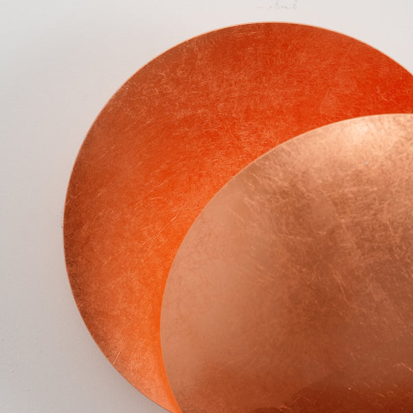 modern steel disc wall lamp with integrated led