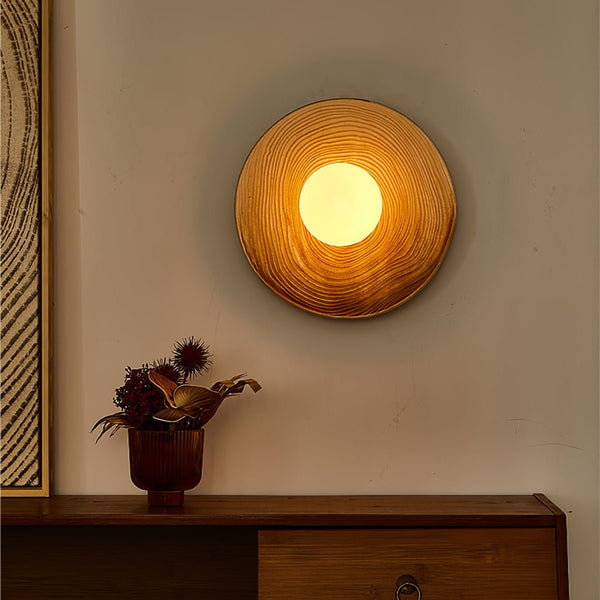modern terra beige ceramic oval wall sconce