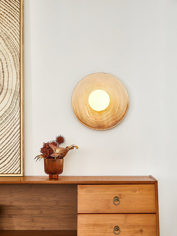 modern terra beige ceramic oval wall sconce