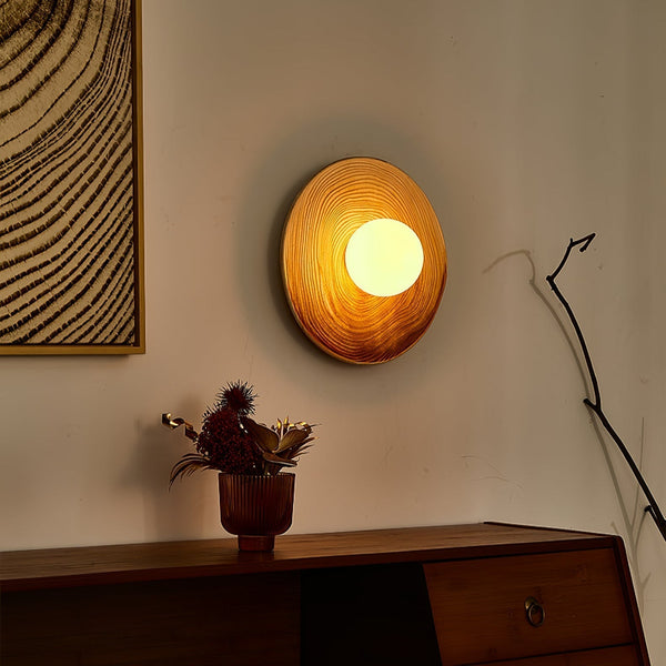 modern terra beige ceramic oval wall sconce