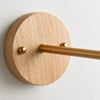 modern travertine disc wall sconce black gold