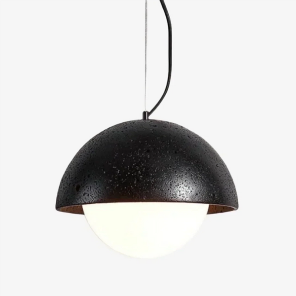 modern travertine dome pendant lamp