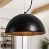 modern travertine dome pendant lamp