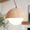modern travertine dome pendant lamp