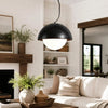 modern travertine dome pendant lamp