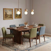 modern travertine frosted glass globe pendant light