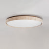 modern travertine wood flush mount ceiling light 2