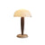 modern walnut marble dome table lamp