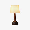 modern walnut wood fabric table lamp