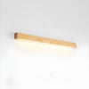 modern walnut wood linear led wall light