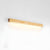 modern walnut wood linear led wall light