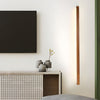 modern walnut wood linear led wall light