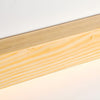 modern walnut wood linear led wall light