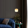 modern white alabaster brass mini pendant light 2