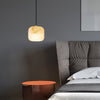 modern white alabaster brass mini pendant light 2