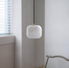modern white alabaster brass mini pendant light 2