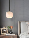 modern white alabaster brass mini pendant light 2
