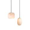 modern white alabaster brass mini pendant light 2