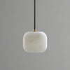 modern white alabaster brass mini pendant light 2