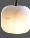 modern white alabaster brass mini pendant light 2