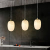 modern white alabaster brass mini pendant light 2