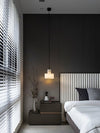 modern white alabaster cylinder pendant lamp