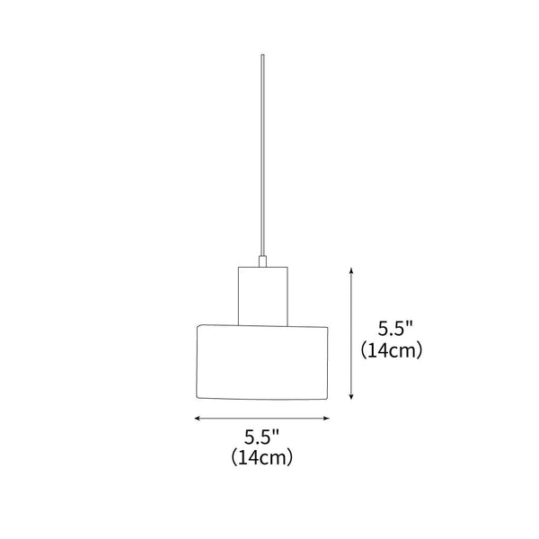 modern white alabaster cylinder pendant lamp