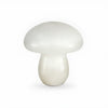 modern white alabaster mushroom table lamp brass