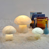 modern white alabaster mushroom table lamp brass