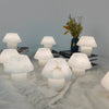 modern white alabaster orb table lamp