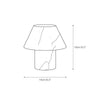 modern white alabaster orb table lamp
