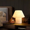 modern white alabaster orb table lamp