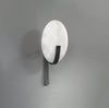 modern white alabaster plug in wall lamp