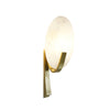 modern white alabaster plug in wall lamp