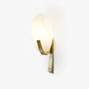 modern white alabaster plug in wall lamp