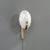 modern white alabaster plug in wall lamp
