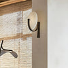 modern white alabaster plug in wall lamp