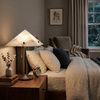 modern white alabaster prism table lamp