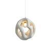 modern white black polystyrene organic pendant light