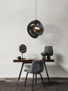 modern white black polystyrene organic pendant light