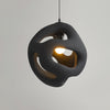 modern white black polystyrene organic pendant light