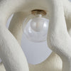 modern white black polystyrene organic pendant light