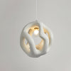 modern white black polystyrene organic pendant light